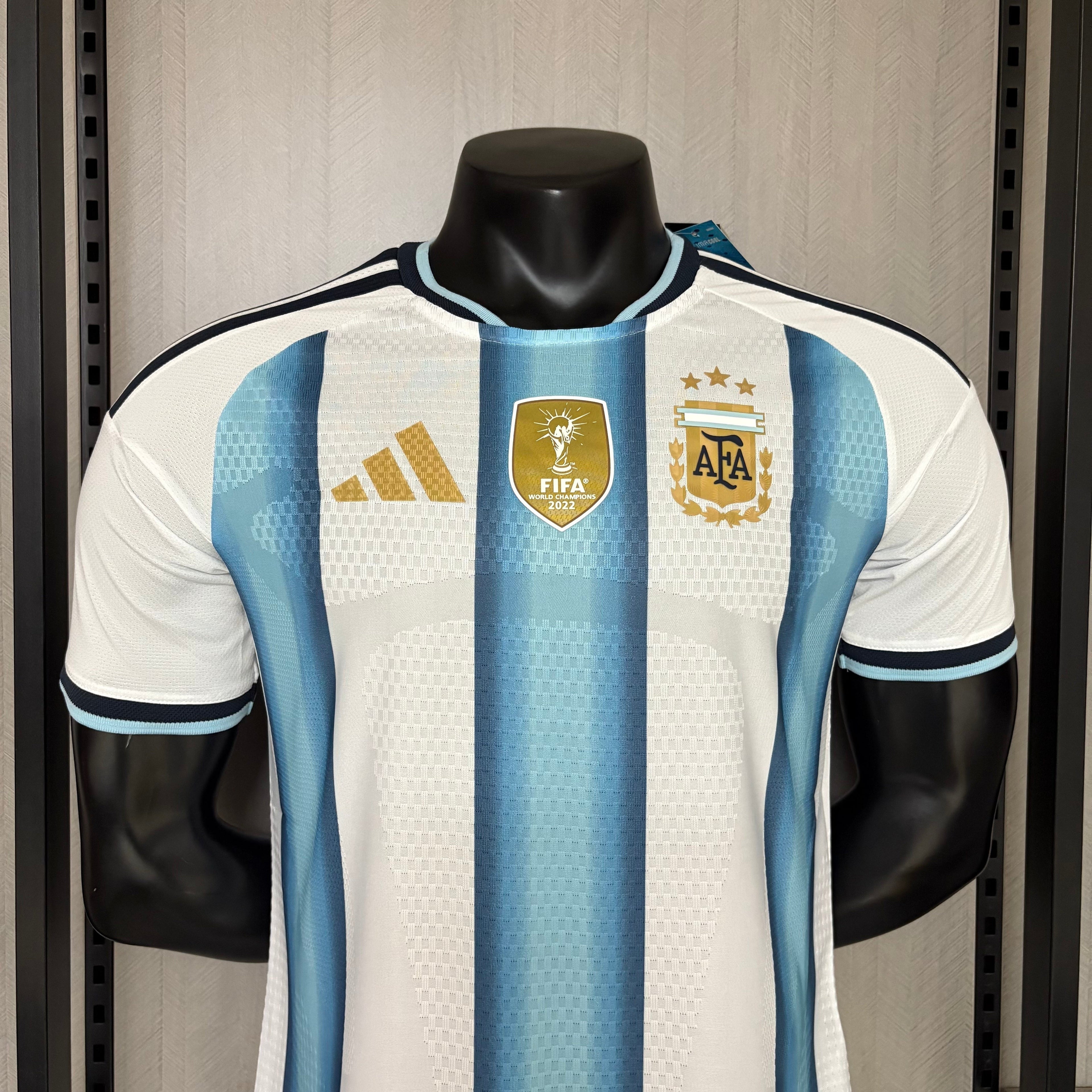 ARGENTINA 2026/27 HOME JERSEY FOR THE 2026 WORLD CUP WITH PATCH - MEN'S (PLAYER VERSION)